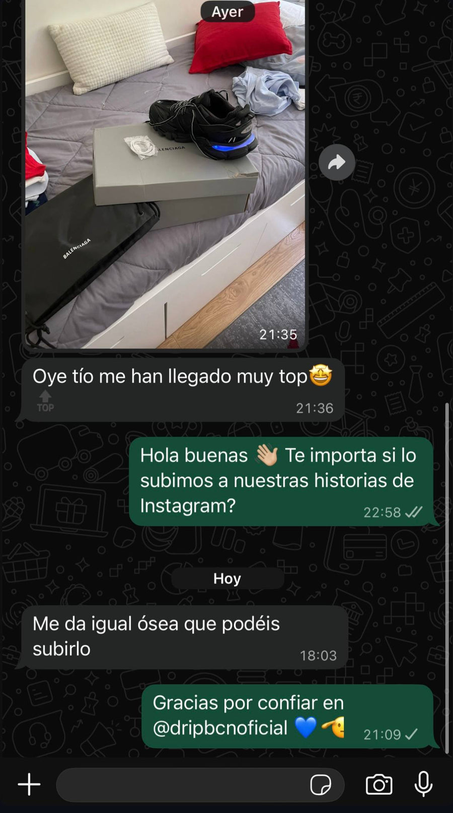 Reseña cliente